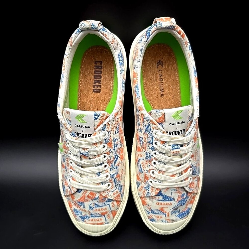 Cariuma + Crooked Voted Canvas Sneakers Women’s Size 9.5 Men’s Size 8 - Picture 10 of 12
